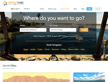 Tablet Screenshot of memphistours.com